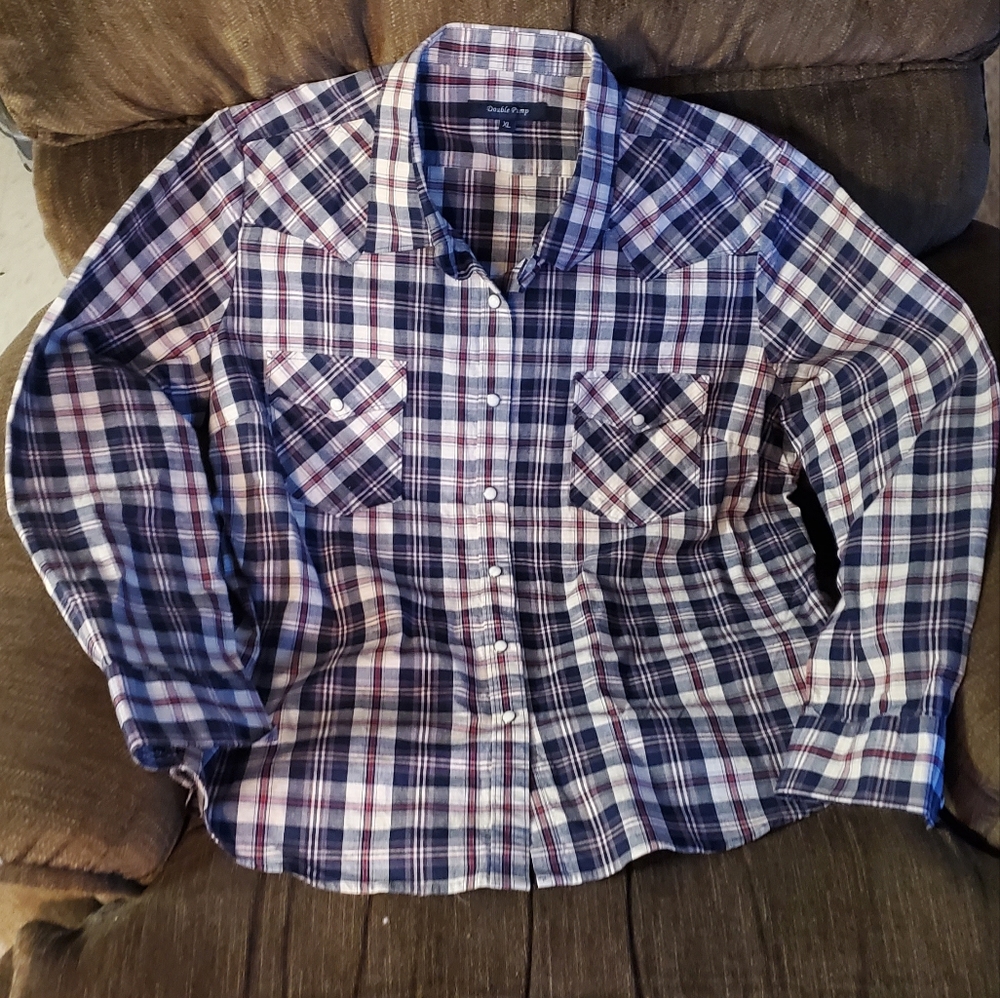Xl plaid button down